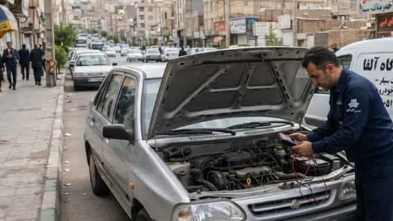 مکانیک در محل برای رفع خرابی خودرو در تربت حیدریه